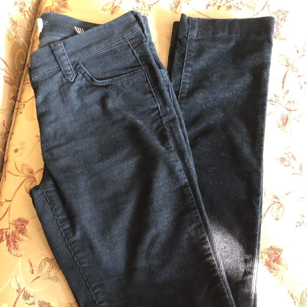 French Connection Black Skinny Corduroys
